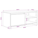 Sofabord Artisan-eg 102 x 50 x 45 cm Konstrueret træ