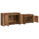 TV-skab 147 x 35 x 50 cm Gammelt træ Konstrueret træ
