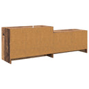 TV-skab 147 x 35 x 50 cm Gammelt træ Konstrueret træ