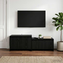 TV-skab 147 x 35 x 50 cm Sort eg Konstrueret træ