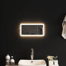 LED badeværelsesspejl Transparent 40 x 20 cm hærdet glas
