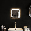 LED badeværelsesspejl Transparent 30 x 30 cm hærdet glas