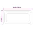 LED badeværelsesspejl Transparent 40 x 20 cm hærdet glas