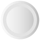 LED badeværelsesspejl med spejl Transparent Ø 30 cm hærdet glas