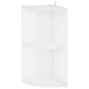 Hjørnehylde 2 niveauer 41,5 x 41,5 x 72 cm Konstrueret træ Hvid