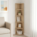 Hjørnehylde 5 niveauer 25 x 31 x 131 cm Konstrueret træ