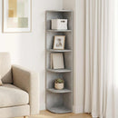 Hjørnehylde 5 niveauer 25 x 31 x 131 cm Konstrueret træ