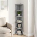 Hjørnereol 5 niveauer 25 x 31 x 131 cm Konstrueret træ