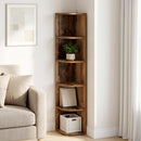 Hjørnehylde 5 niveauer 25 x 31 x 131 cm Konstrueret træ