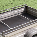 Tarpaulin Bracket til Trailere Sølv 102-155 cm Aluminium