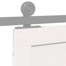 Ladedør Hvid 80 x 2,5 x 208 cm Massivt fyrretræ