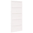 Ladedør Hvid 80 x 2,5 x 208 cm Massivt fyrretræ