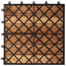 Terrasse Flise 20 pcs Brun 30 x 30 cm Akacietræ