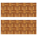 Terrasse Flise 20 pcs Brun 30 x 30 cm Akacietræ