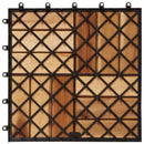 Terrasse Flise 30 pcs Brun 30 x 30 cm Akacietræ