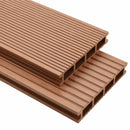 Dækbræt 108 pcs Brun WPC