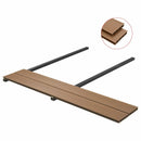 Dækbræt 60 pcs Teakfarve WPC
