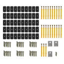 Dækbræt 40 pcs Teaktræ WPC