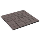 Terrasse Flise 22 pcs Mørk Brun 30 x 30 cm WPC
