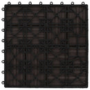 Terrasse Flise 22 pcs Mørk Brun 30 x 30 cm WPC