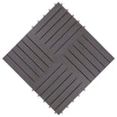 Terrasse Flise 20 pcs Grå 30 x 30 cm Akacietræ