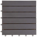 Terrasse Flise 30 pcs Grå 30 x 30 cm Akacietræ