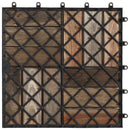 Terrasse Flise 20 pcs Grå 30 x 30 cm Akacietræ
