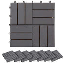 Terrasse Flise 30 pcs Grå 30 x 30 cm Akacietræ