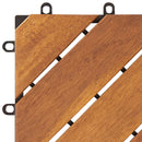 Terrasse Flise 20 pcs Brun 30 x 30 cm Akacietræ
