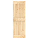 Skydedør 70 x 210 cm Massivt Fyrretræ (Ubehandlet)