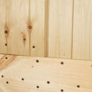 Skydedør 80 x 210 cm Massivt Fyrretræ (Ubehandlet)