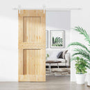 Skydedør 80 x 210 cm Massivt Fyrretræ (Ubehandlet)