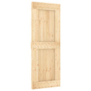 Skydedør 80 x 210 cm Massivt Fyrretræ (Ubehandlet)
