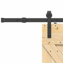 Skydedør NARVIK Naturfarvet og sort 70 x 210 cm (152,5 cm)