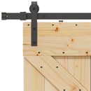 Skydedør NARVIK Naturfarvet og sort 80 x 210 cm (152,5 cm)