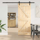 Skydedør NARVIK Naturfarvet og sort 85 x 210 cm (213,5 cm)