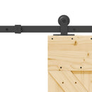 Skydedør NARVIK 70 x 210 cm (152,5 cm) Naturfarvet og sort