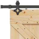 Skydedør NARVIK Naturfarvet og sort 80 x 210 cm (152,5 cm)
