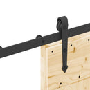 Skydedør NARVIK Naturfarvet og sort 70 x 210 cm (213,5 cm)