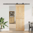 Skydedør NARVIK Naturfarvet og sort 70 x 210 cm (213,5 cm)