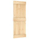 Skydedør NARVIK 80 x 210 cm (213,5 cm) Naturfarvet og sort