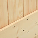 Skydedør NARVIK 85 x 210 cm (213,5 cm) Naturfarvet og sort