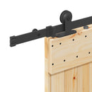 Skydedør NARVIK 85 x 210 cm (213,5 cm) Naturfarvet og sort