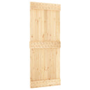 Skydedør NARVIK 85 x 210 cm (213,5 cm) Naturfarvet og sort