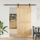 Skydedør NARVIK Naturfarvet og sort 95 x 210 cm (213,5 cm)