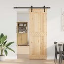 Skydedør NARVIK Naturfarvet og sort 80 x 210 cm (152,5 cm)