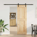 Skydedør NARVIK Naturfarvet og sort 70 x 210 cm (213,5 cm)