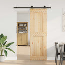 Skydedør NARVIK Naturfarvet og sort 70 x 210 cm (152,5 cm)