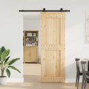 Skydedør NARVIK Naturfarvet og sort 80 x 210 cm (152,5 cm)