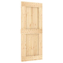 Skydedør NARVIK 85 x 210 cm (213,5 cm) Naturfarvet og sort